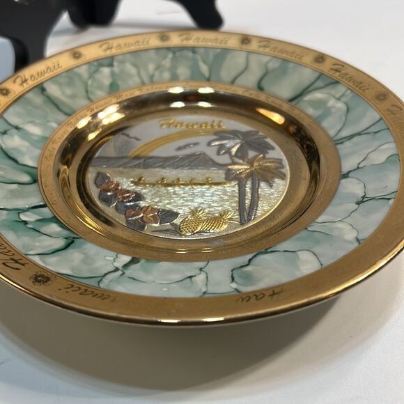 Chokin Hawaii collector plate‎ - Picture 7 of 7